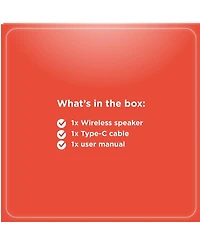 RadioShack Portable Outdoor Bluetooth Speaker 60W Rms Power With Dual Subwoofer IPX5 Gray True Wireless