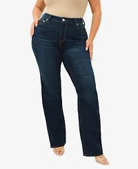True Religion Plus Billie Straight Mid Rise Jeans