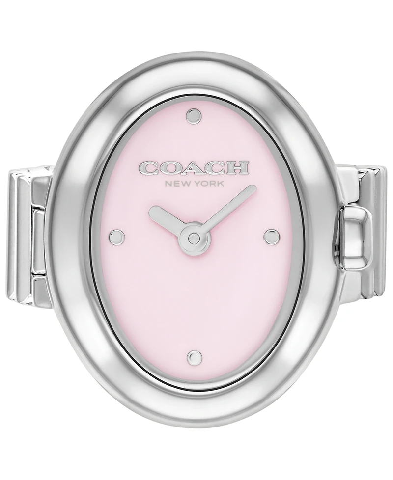 Coach Women's Sammy Silver Tone Stainless Steel Ring Watch, 18mm