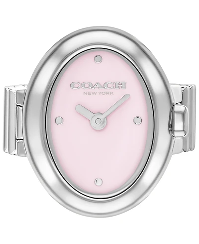 Coach Women's Sammy Silver Tone Stainless Steel Ring Watch, 18mm