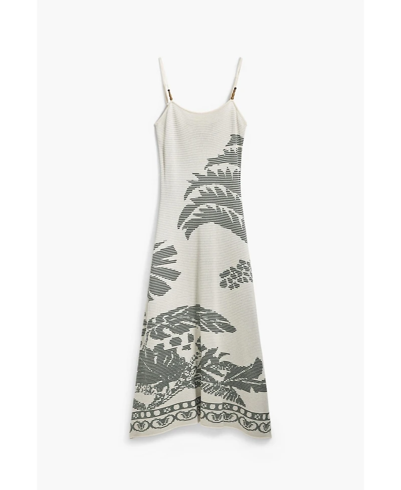 Desigual Women's Palm texture dress