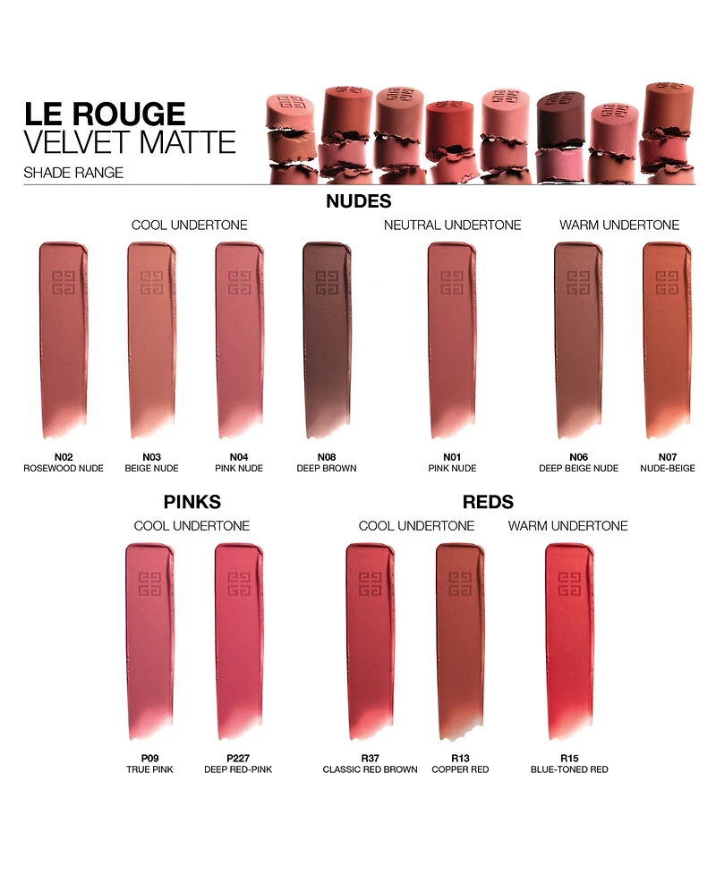 Givenchy Le Rouge Velvet Matte Long Lasting Lipstick