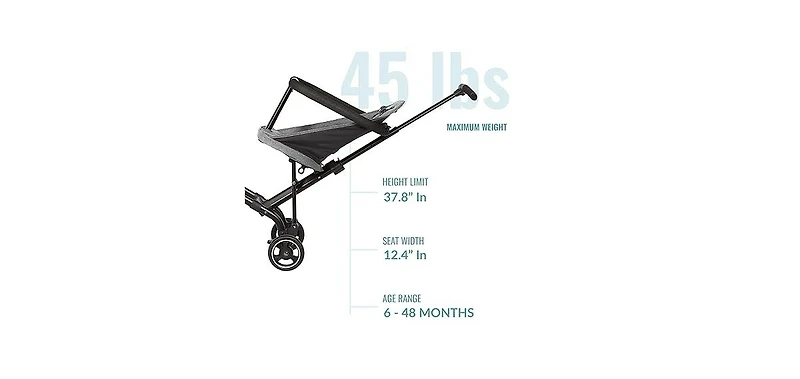 Dream On Me Baby Coast Rider | Travel Stroller Lightweight Compact Portable Vacation Friendly