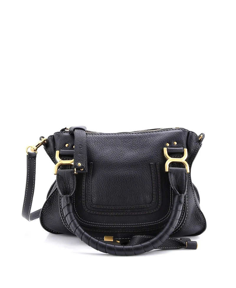 Pre-Owned Chloe Small Marcie Satchel Leather