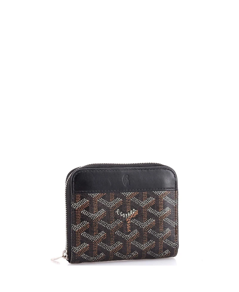 Pre-Owned Goyard Compact Zip Wallet Coated Canvas