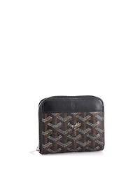 Pre-Owned Goyard Compact Zip Wallet Coated Canvas