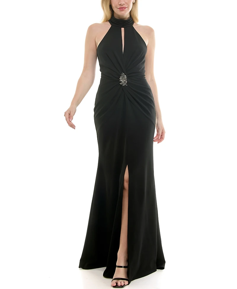 Taylor Women's Halter Neck Sleeveless Dress