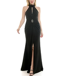 Taylor Women's Halter Neck Sleeveless Dress