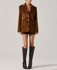 Astr the Label Women's Long Sleeve Boyfriend Blazer