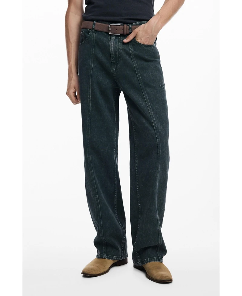 Desigual Men's Straight pants with washed effect