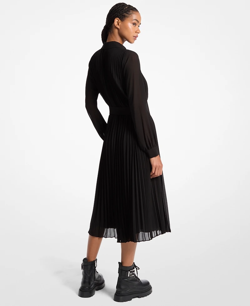 Michael Kors Women's Pleated Shirt Dress