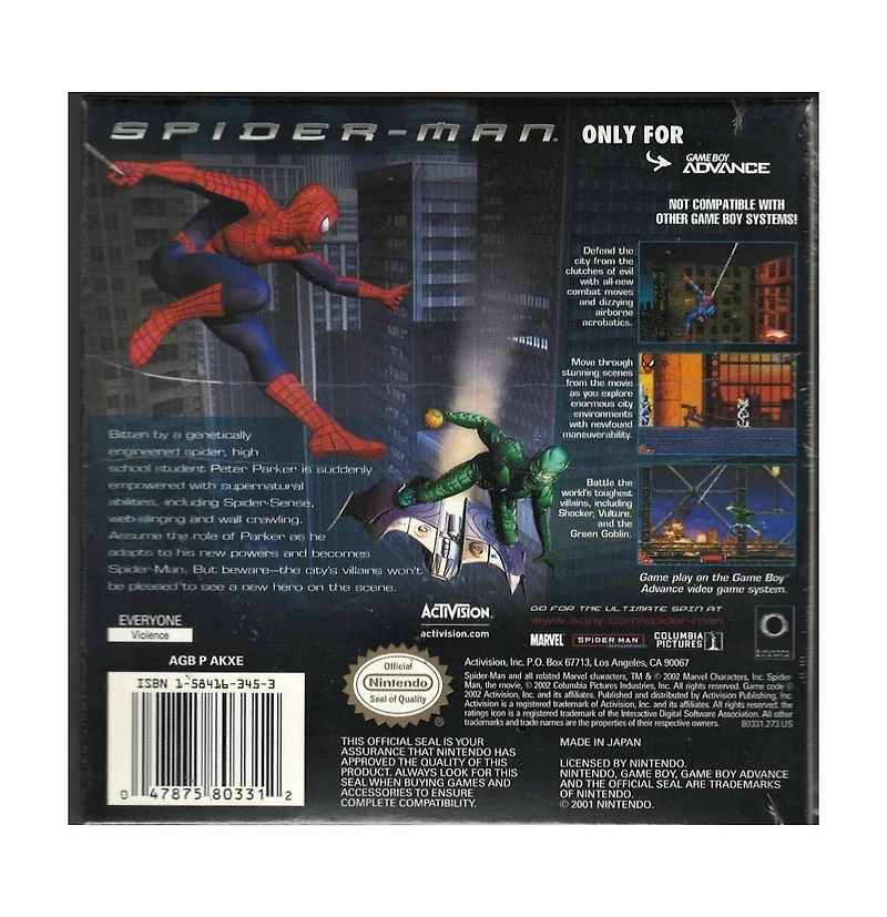 Activision Blizzard Spider-Man The Movie
