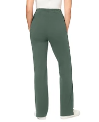Woman Within Women's Tall Stretch-Cotton Knit Pull-On Bootcut Leggings