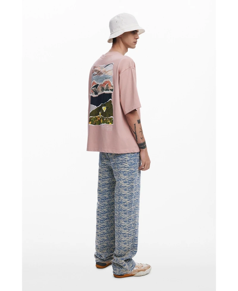 Desigual Men's Short-sleeve collage T-shirt