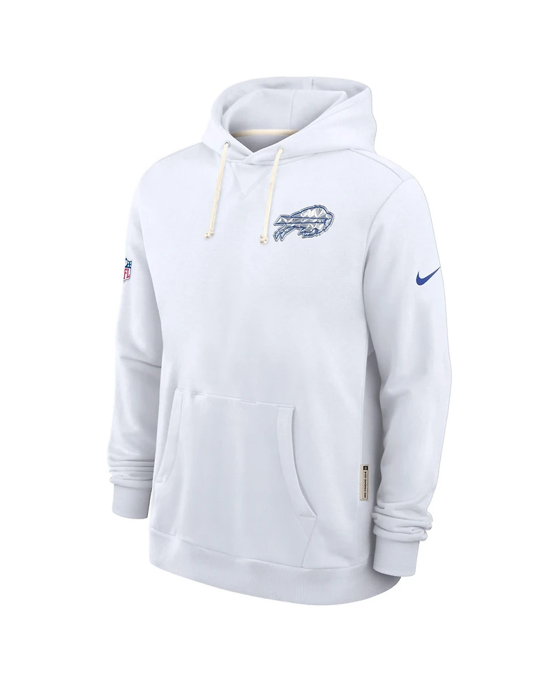 Nike Men's White Buffalo Bills 2025 Nfl Rivalries Sideline Dri-Fit Hoodie