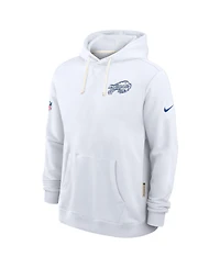 Nike Men's White Buffalo Bills 2025 Nfl Rivalries Sideline Dri-Fit Hoodie