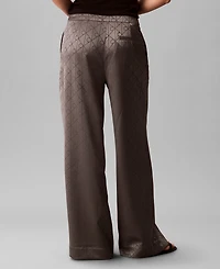 Calvin Klein Women's All-Over Print Wide Leg Trousers