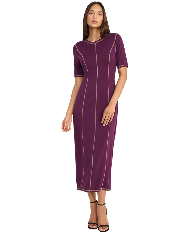 Donna Morgan Women's Crewneck Dress