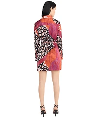 Donna Morgan Women's Tie Front Mini Dress