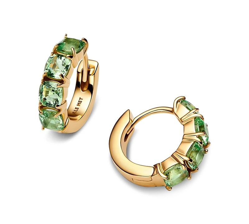 Pandora Green Hoop Earrings