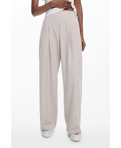Desigual Women's Pleated trousers with waistband