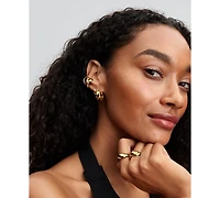 Pandora Rippled Cuff Earrings