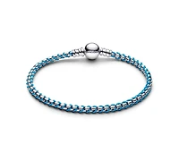 Pandora Blue Cord Snake Chain Bracelet