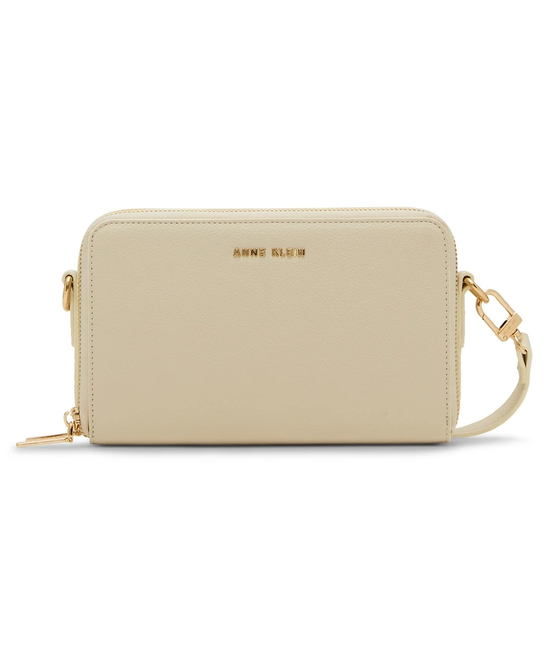 Anne Klein 3 Piece Gift Set with Double Zip Camera Crossbody