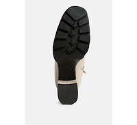 Womens hamiltons lace up block heel boots