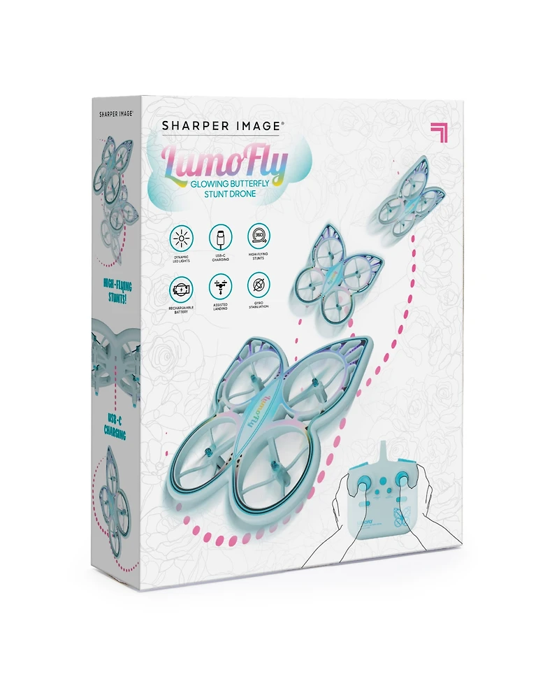 Sharper Image Lumofly Glowing Butterfly Stunt Drone