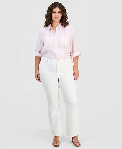 Anne Klein Plus High-Rise Bootcut Jeans