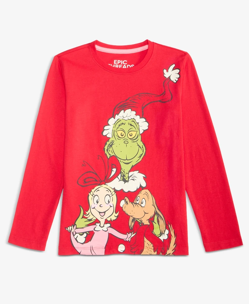 Epic Threads Girls 5-20 Grinch Graphic T-Shirt, Macy's Exclusive