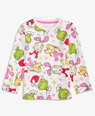 Epic Threads Girls Toddler 2T-4T Grinch and Friends Printed T-Shirt, Macy's Exclusive