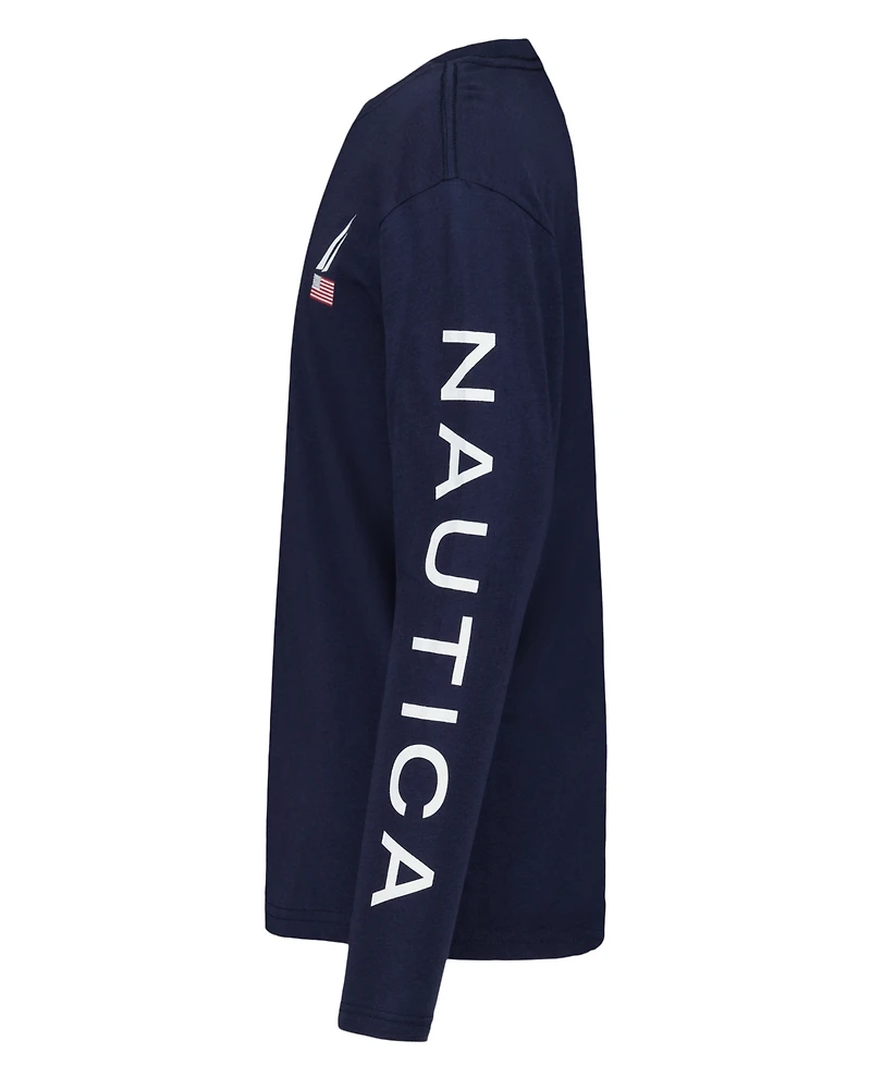 Nautica Boys 2T-7 Usa J-Class Printed Long Sleeve T-Shirt