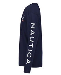Nautica Boys 2T-7 Usa J-Class Printed Long Sleeve T-Shirt