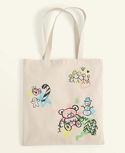 Macy's X Big Brothers, Big Sisters Cotton Graphic Tote Bag, Macy's Exclusive
