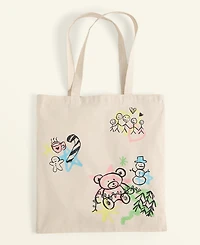 Macy's X Big Brothers, Big Sisters Cotton Graphic Tote Bag, Macy's Exclusive