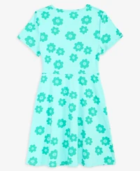 Epic Threads Girls 5-20 Floral Print Short-Sleeve Dress, Macy's Exclusive