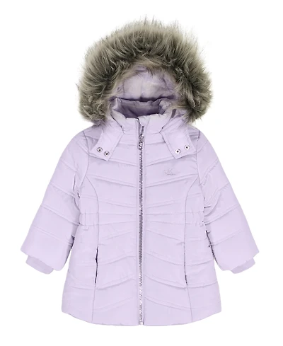 Calvin Klein Baby Girls Aerial Zip-Front Jacket