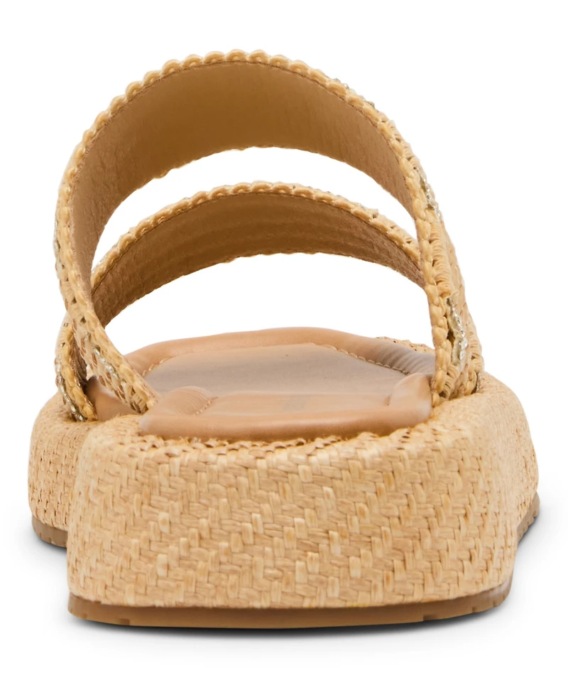 Madden Girl Mykonos Raffia Flatform Sandals