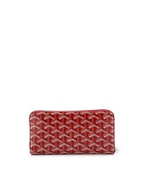 Pre-Owned Goyard Matignon Zip Wallet Coated Canvas with Leather
