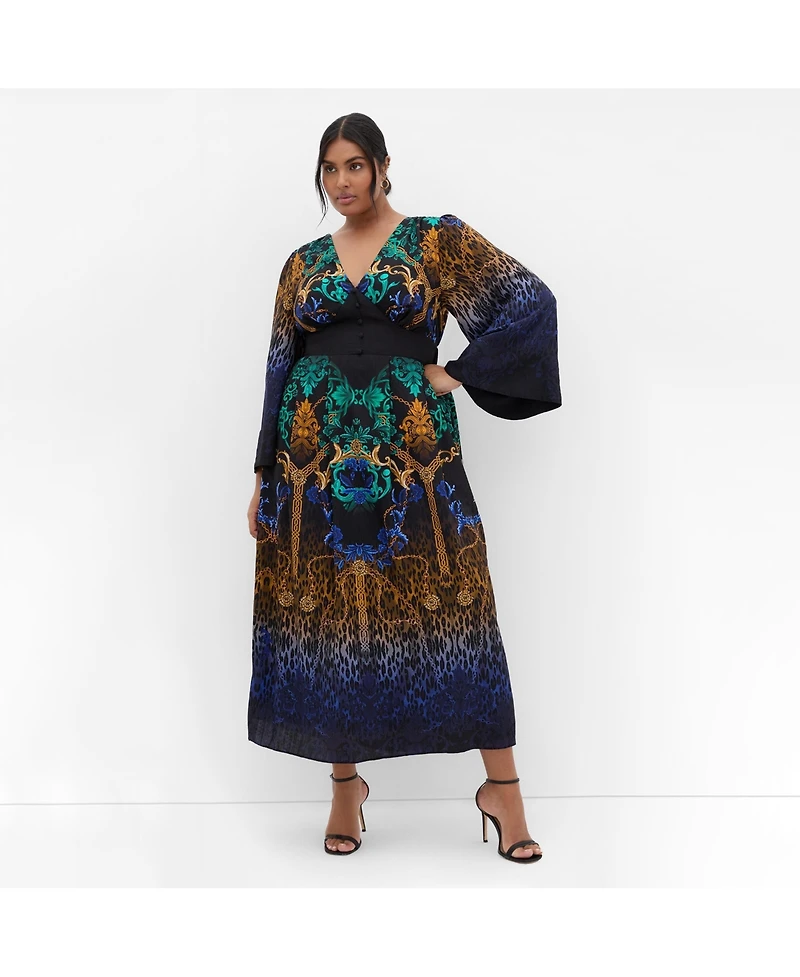 City Chic Women's Ayanna Decadence Maxi Dress