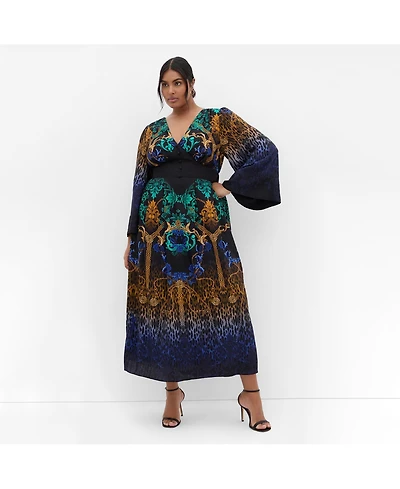 City Chic Women's Ayanna Decadence Maxi Dress