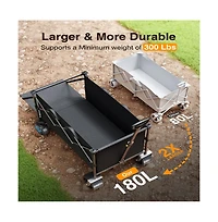 Single-drive foldable electric multi-functional sports equipment trolley: Equipped with 360° all-terrain capability, dual 300-watt motors and 6.5