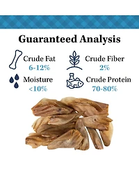 Country Living Natural Cow Ears Dog Chews – 10 Count Bag – All-Natural, Single-Ingredient, Long-Lasting Dog Chews – High-Protein, Low-Fat, Rawhide-Fre