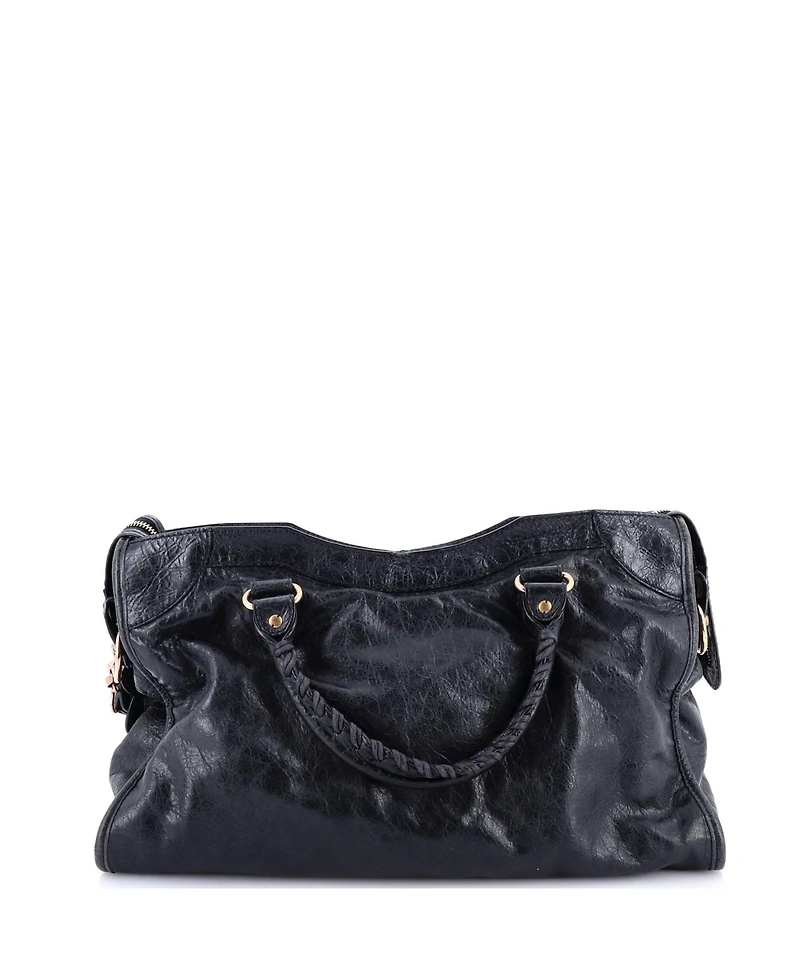 Pre-Owned Balenciaga Medium City Giant Studs Bag Leather
