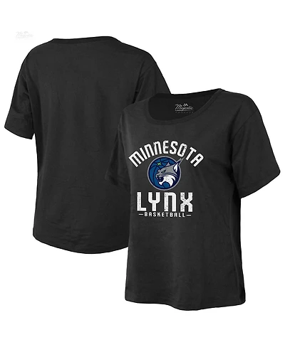 Majestic Women's Black Minnesota Lynx The Edge Premium Boxy T-Shirt