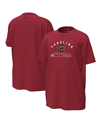 Under Armour Big Boys and Girls Garnet South Carolina Gamecocks Inline Tech Stretch T-Shirt