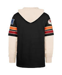 '47 Brand Men's Black Tampa Bay Buccaneers Throwback Split Zone Cornerback Duo Hoodie