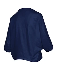 Pressbox Women's Navy Penn State Nittany Lions Midi Arch Over Logo Oversized T-Shirt
